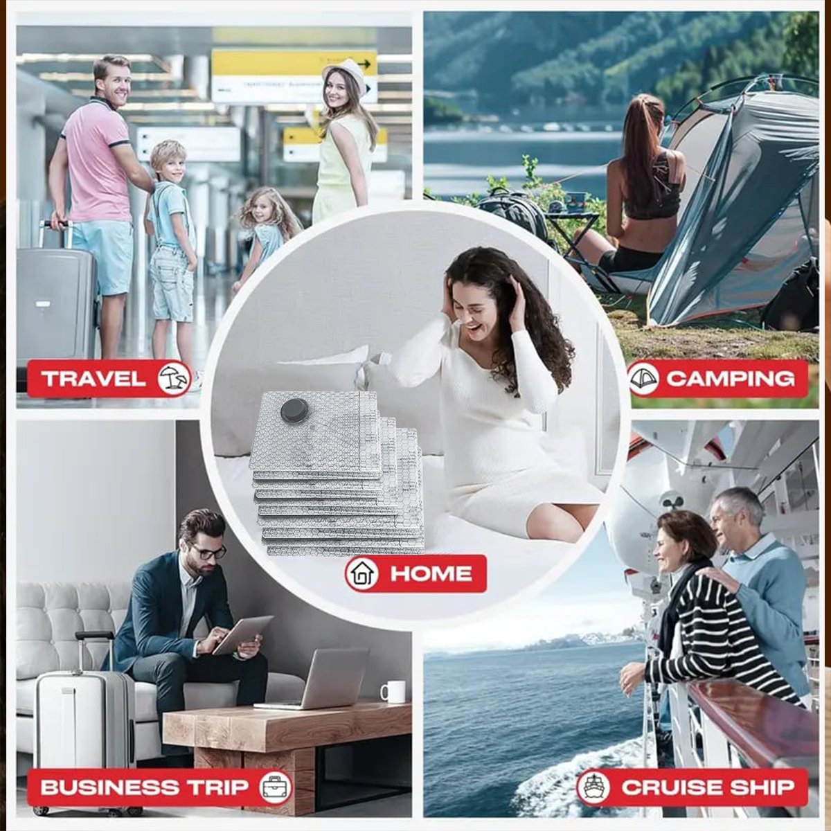 🏆⚡ 50K+ SOLD! Cordless Travel Vacuum Storage Compression Bag