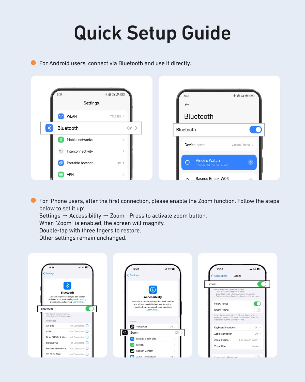 Aurora Tech™ Fun Shot Magnetic Phone Camera Grip & Magnetic Selfie Light Bundle Kit